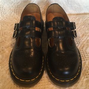 Dr Martens Black Mary Janes buckle UK 4 US 6 EU 37